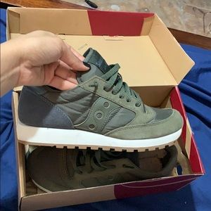 Saucony Olive Green Sneakers